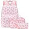 Octsky Backpacks for Girls School Backpack Lightweight Elementary Kids Bookbag Set with Lunch Bag Cow Pink 3pcs