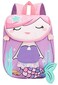 Bluboon Toddlers Backpack for Girls Cute Preschool Backpack 3D Schoolbag Toddler Bookbag for Kids Purple