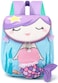 Bluboon Toddlers Backpack for Girls Cute Preschool Backpack 3D Schoolbag Toddler Bookbag for Kids Blue