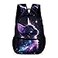 GNEW Galaxy Cat Backpack Cute Kitten Backpack for Girls Cat in Light Purple Galaxy Starry Stars School Backpack Space Cat Bookbag Elementary Middle High School Backpack165 Inch