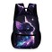 GNEW Galaxy Cat Backpack Cute Kitten Backpack for Girls Cat in Light Purple Galaxy Starry Stars School Backpack Space Cat Bookbag Elementary Middle High School Backpack165 Inch