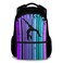 NICEFORNICE Backpacks for School 17 Inch Aesthetic Gymnastic Backpack for Girls Black Lightweight Bookbag for Kids