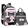 VIDOSCLA School Bags for Girls2Pcs Bowknot Students BackpackElementary Princess Bookbag Sets for School