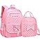 VIDOSCLA School Bags for Girls2Pcs Bowknot Students BackpackElementary Princess Bookbag Sets for School