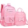 VIDOSCLA School Bags for Girls2Pcs Bowknot Students BackpackElementary Princess Bookbag Sets for School