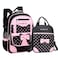 VIDOSCLA School Bags for Girls2Pcs Bowknot Students BackpackElementary Princess Bookbag Sets for School