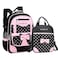 VIDOSCLA School Bags for Girls2Pcs Bowknot Students BackpackElementary Princess Bookbag Sets for School