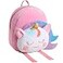 VASCHY Toddler Backpack and Cute Plush Animal Small Daycare Backpack with Leash Smiling Unicorn