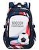 mezhsa Boys Backpack Kids Bookbag Durable Elementary Middle School Bags Soccer 18in white