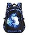 mezhsa Boys Backpack Kids Bookbag Durable Elementary Middle School Bags Soccer 18in XBlue