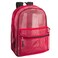 Trail maker Transparent Mesh Backpacks for School Kids Beach Travel Mesh See Through Backpack with Padded Straps Red Large