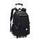 EKUIZAI Solid Color Trolley Backpack Schoolbag for Middle School Students Elementary Rolling Bag Daypack for Teen Boys