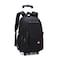 EKUIZAI Solid Color Trolley Backpack Schoolbag for Middle School Students Elementary Rolling Bag Daypack for Teen Boys