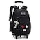 ZHANAO Girls Rolling Backpack Wheeled Backpack for Boys Trolley School Bags Kids Luggage Roller Backpack with Wheels