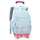 ZHANAO Girls Rolling Backpack Wheeled Backpack for Boys Trolley School Bags Kids Luggage Roller Backpack with Wheels