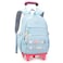 ZHANAO Girls Rolling Backpack Wheeled Backpack for Boys Trolley School Bags Kids Luggage Roller Backpack with Wheels