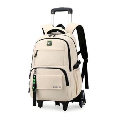Armbq Rolling Backpack for Boys Kids with Wheels Trolley School Bag for Teens Elementary Wheeled Backpack