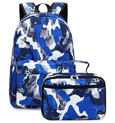JIANYA Boys Backpack for School Como Kids Backpack with Lunch Box Elementary Back Pack School Bag for boys