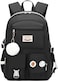 Hey Yoo Backpack for Girls Bookbag Cute School Bag College Middle High Elementary School Backpack for Teen Girls Black