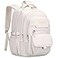 HORHEAR School backpack for Girls Aesthetic Backpack for Women Cute Bookbag Preppy College Beige