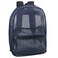 Trail maker Transparent Mesh Backpacks for School Kids Beach Travel Mesh See Through Backpack with Padded Straps Blue Large