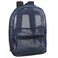 Trail maker Transparent Mesh Backpacks for School Kids Beach Travel Mesh See Through Backpack with Padded Straps Blue Large