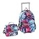 Tilami Rolling Backpack 18 inch Double Handle with Lunch Bag Wheeled Kids Backpack for Girls and Boys Galaxy