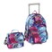 Tilami Rolling Backpack 18 inch Double Handle with Lunch Bag Wheeled Kids Backpack for Girls and Boys Galaxy