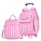 MITOWERMI Rolling Backpack for Girls Cute Trolley Bags Primary School Bookbags with Wheels Kids CarryOn Wheeled Backpack with Lunch Bag