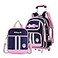 MITOWERMI Rolling Backpack for Girls Cute Trolley Bags Primary School Bookbags with Wheels Kids CarryOn Wheeled Backpack with Lunch Bag
