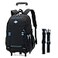 Sopnorm Rolling Backpack for Boys Elementary School Bag with Wheels Travel Trolley Bag 2 wheels and 6 wheels