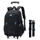 Sopnorm Rolling Backpack for Boys Elementary School Bag with Wheels Travel Trolley Bag 2 wheels and 6 wheels