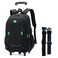 Sopnorm Rolling Backpack for Boys Elementary School Bag with Wheels Travel Trolley Bag 2 wheels and 6 wheels