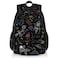 HUXINO Space Backpack for Kids Planets Astronaut Rocket Design School Bookbag Large Capacity Lightweight Backpack for Boys Girls Ages 512 Water Resistant