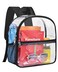 Paxiland Clear Backpack Stadium Approved 12126 with Reinforced and Wider Shoulder Straps Small Clear Bag for Schools Concerts Work Festivals and Sporting Events Black