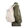 BJLFS White School Backpack for Girls Women Waterproof High School Book Bag Cute Backpack for Men Teens Boys Lightweight Mini Classic Basic College Backpack Middle School Back Pack Daypack