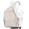 PAUBACK Beige School Backpack for Girls Water Resistant High School Book Bag Simple Backpack for Teens Boys Girls Lightweight Middle School Back Pack Daypack
