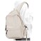 PAUBACK Beige School Backpack for Girls Water Resistant High School Book Bag Simple Backpack for Teens Boys Girls Lightweight Middle School Back Pack Daypack
