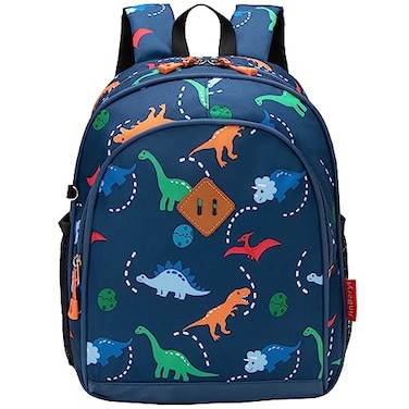 JinBeryl Toddler Backpack for Boys or Girls Little Kids Backpack for Preschool or Kindergarten Dinosaur Navy Blue Small