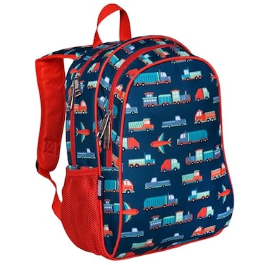 Wildkin Kids 15inch Elementary School Backpack Durable Padded Bag with Adjustable Straps for School Travel Everyday Use Multiple Pockets Boys Girls Ages 510 Transportation