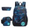 JiaYou Teenage Boy Girl Unisex Multifunctional School Bag Backpack with Florescent MarkColorF 3 Sets20L