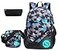 JiaYou Teenage Boy Girl Unisex Multifunctional School Bag Backpack with Florescent MarkColorH 3 Sets20L