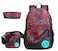 JiaYou Teenage Boy Girl Unisex Multifunctional School Bag Backpack with Florescent MarkColorG 3 Sets20L