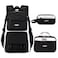 BEFUNIRISE Girls BackpackKids Backpack for Teen Girls School Bookbag for Elementary Primary High School Black White