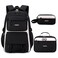 BEFUNIRISE Girls BackpackKids Backpack for Teen Girls School Bookbag for Elementary Primary High School Black White
