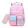 RLXGCZ School Backpack for Girls Rainbow Cute Kids Backpack for Back to School Laptop Travel Bag With pencil Case Pink set
