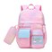 RLXGCZ School Backpack for Girls Rainbow Cute Kids Backpack for Back to School Laptop Travel Bag With pencil Case Pink set