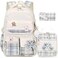 ACESAK Girls Backpack 3PCS Backpack for Girls Cute School Backpacks for Kindergarten Elementary Preschool Middle Kids School Bags with Lunch Box Pencil Case Set Beige