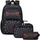 JIANYA Kids Backpack for School Boys Cool School Bag for Elementary Kids Children 3pcs Boys Backpack with Lunch Box Pencil Case