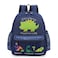 willikiva Cute Zoo Little 3d Backpack Kids Backpack for Boys and Girls Toddler Backpack Waterproof PreschoolDeep Blue Dinosaur